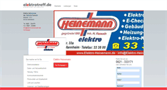 Desktop Screenshot of elektro-heinemann.de