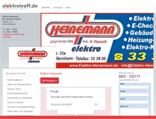 Tablet Screenshot of elektro-heinemann.de